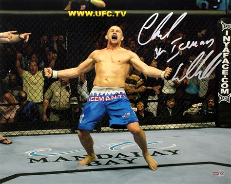 Chuck Liddell Autographed UFC 16x20 Photo Inscribed Iceman