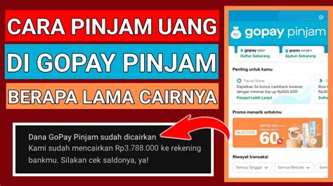 Cara Pinjam Uang Di Gopay Pinjam Berapa Lama Proses Pencairanya Youtube