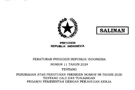 Perpres No 11 Tahun 2024 Resmi Diterbitkan Segini Besaran Gaji PPPK