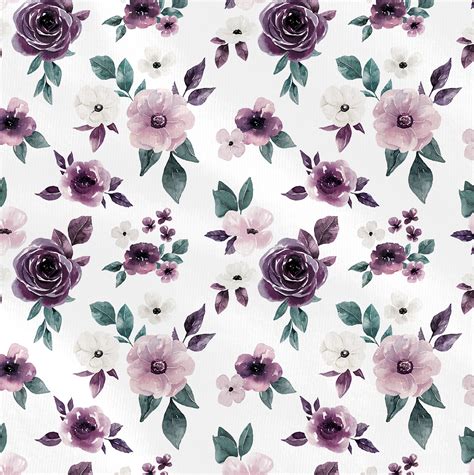 Floral White Hopland Fabrics