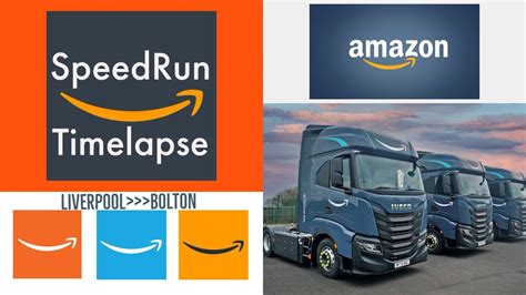 Hgv Amazon Speedrun Liverpool To Bolton Timelapse Youtube