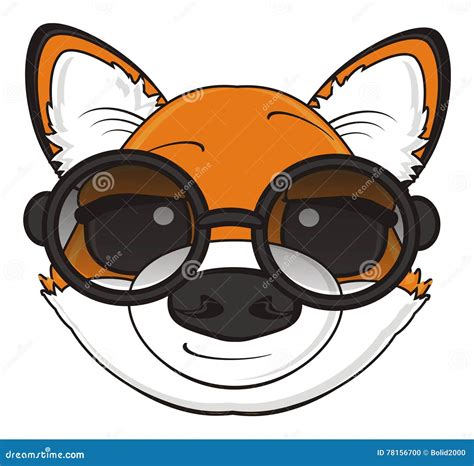 Fox In Sunglasses Stock Illustration Illustration Of Kind 78156700