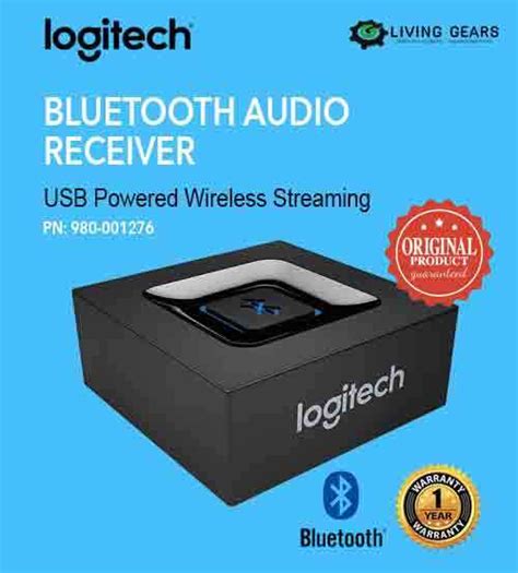 Logitech Bluetooth Audio Receiver Usb Powered Wireless Streaming