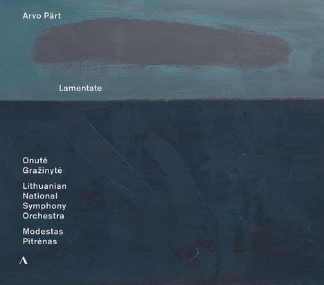 Arvo Pärt Lamentate für Klavier Orchester CD jpc