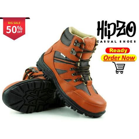 Jual Sepatu Safety Hipzo M050 Septatu Boots Kerja Sepatu Proyek Besi