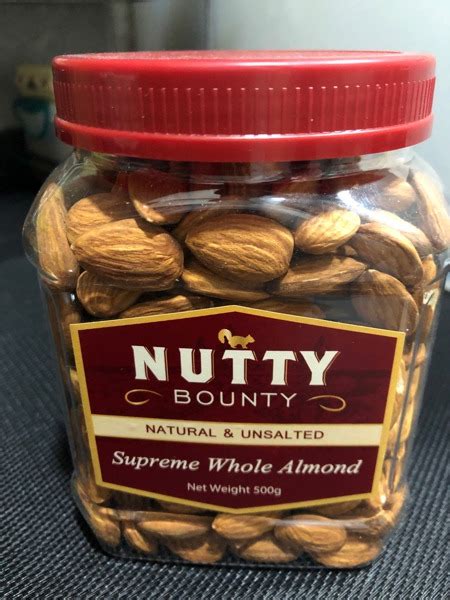 Nutty Bounty Natural Unsalted Supreme Whole Almond 1Source