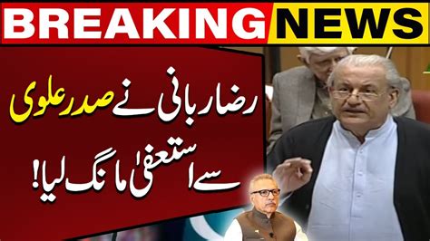 Senator Raza Rabbani Demand Resignation From President Arif Alvi