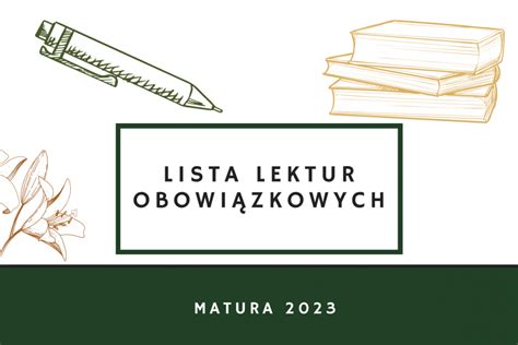 Matura 2023 lektury obowiązkowe pełna lista Baba od polskiego