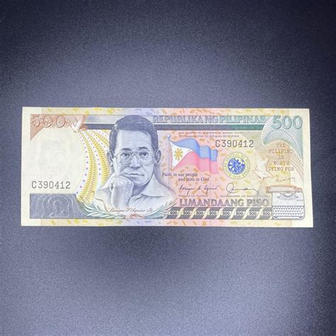 500 Piso New Design Series Nds Banknote Cory Aquino Sign Hobbies And Toys Memorabilia