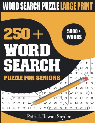 250 Word Search Puzzle For Seniors Word Search Puzzle Large Print