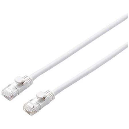 Amazon co jp エレコム LANケーブル CAT6A 5m 爪折れ防止コネクタ cat6a準拠 ホワイト LD GPAY WH5