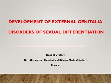 Pediatric Urologydisorders Of Sexual Differentiation Ppt