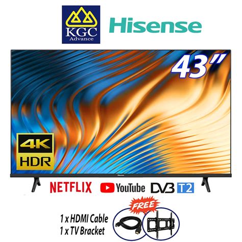 Free Shipping Hisense 43 43A6100H Smart 4K HDR UHD LED TV Free