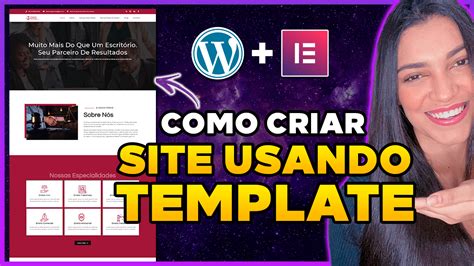 Como Criar Um Site No Wordpress Template Kits Elementor Passo A