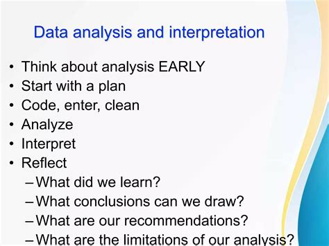 Analysing And Interpreting Data Ppt