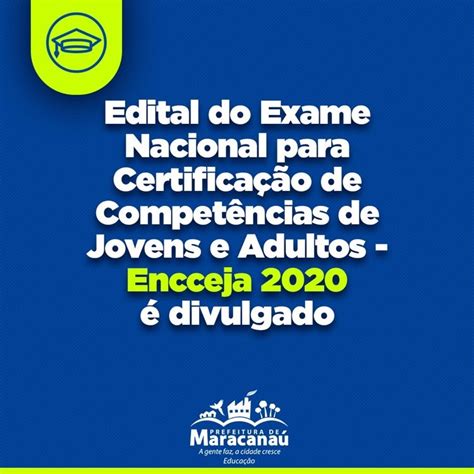 Edital Do Exame Nacional Para Certifica O De Compet Ncias De Jovens E