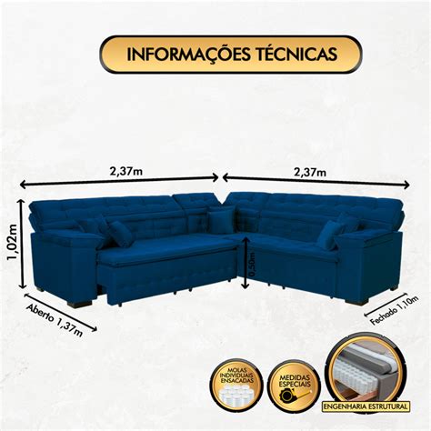 Sof Magno X De Canto Retr Til E Reclin Vel