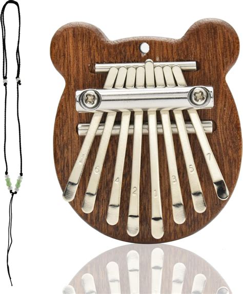 Mini Kalimba mit 8 Tasten Schlüssel Marimba Thumb Piano Tragbares