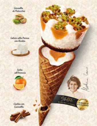 Eolie News Arriva Il Cornetto Algida Ispirato Al Cannolo Siciliano