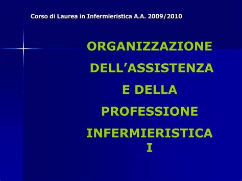 PPT Corso Di Laurea In Infermieristica A A 2009 2010 PowerPoint