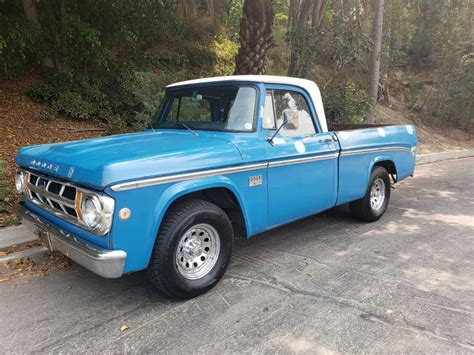 1969 Dodge D100 Pickup Blue Rwd Automatic Custom For Sale Photos Technical Specifications