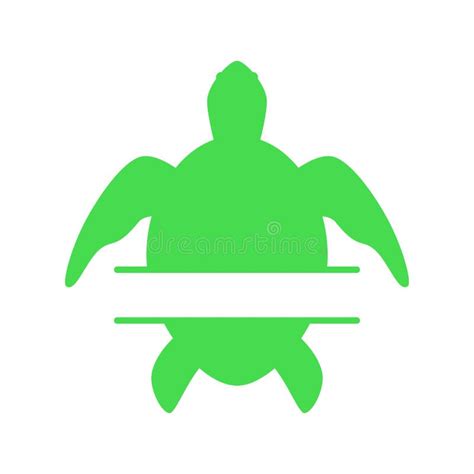 Tortuga De Mar Silueta De La Tortuga Icono Del Vector Aislado En Blanco