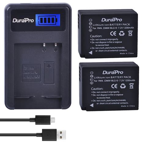 Durapro DMW BLG10 BLG10 BLG10E Bateria DMW BLE9 Battery Charger For