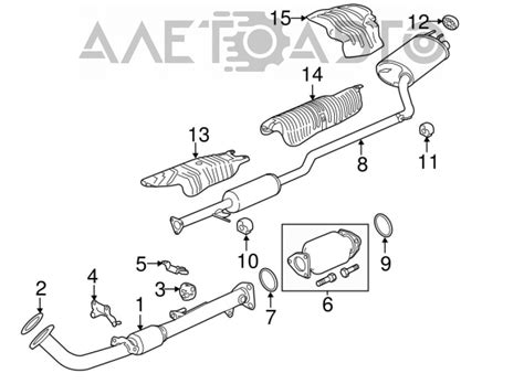 Насадка глушителя Honda Accord 13-17 2.4 хром, заломан болт 18307-T2F ...