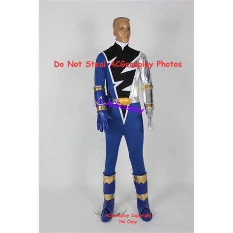 Male L Power Rangers Dino Knight Blue Kishiryu Sentai Ryuusouger Ryuusou Blue Ranger Cosplay Costume