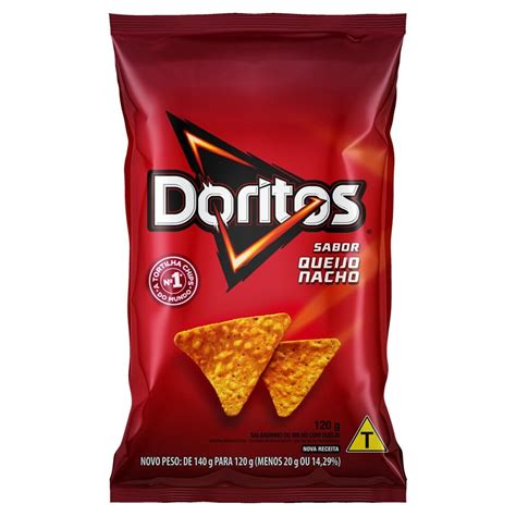 Salgadinho De Milho Queijo Nacho Doritos Pacote 120g Extrafarma