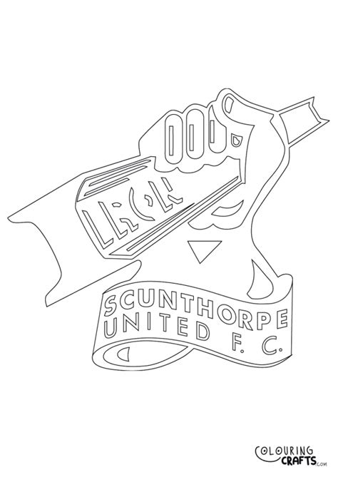 Luton Town Badge Printable Colouring Page Colouring Crafts