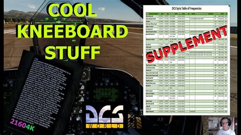 DCS WORLD NEW KNEEBOARD TIPS TRICKS Pt2 YouTube