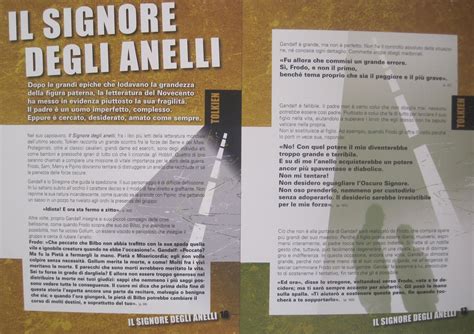 Il signore degli anelli Il padre non è certo colui che non sbaglia mai