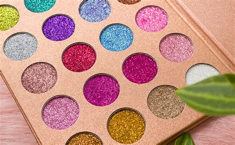 Delanci Glitter Eyeshadow Palette Pressed Chunky