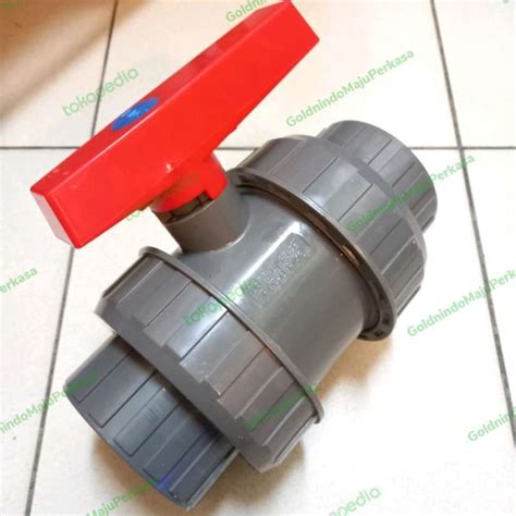 Promo Ball Valve Pvc True Union Inch Dn Stop Kran Double