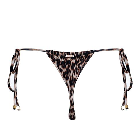 Cheetah Thong Bikini Bottom Etsy