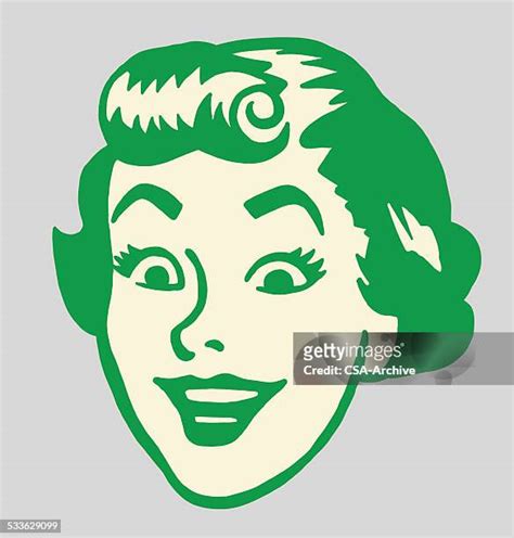 1981 Woman Joy Face High Res Illustrations Getty Images
