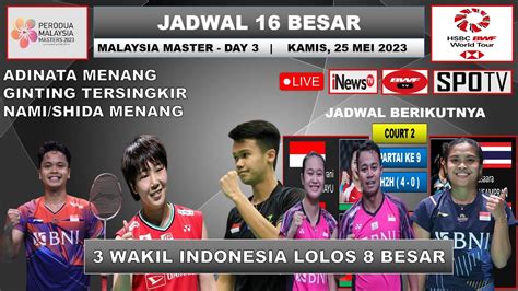 Hasil Malaysia Master Hari Ini Day R Adinata Menang