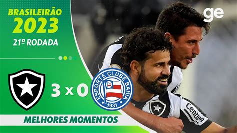 BOTAFOGO 3 X 0 BAHIA MELHORES MOMENTOS 21ª RODAD BRASILEIRÃO 2023