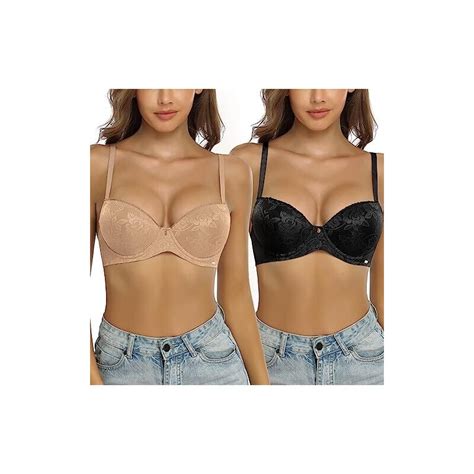 Shekini Reggiseno Push Up Da Donna Reggiseno In Pizzo Con Ferretto