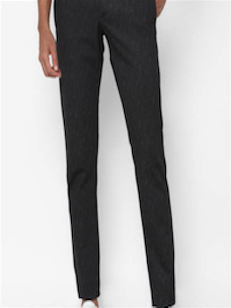 Buy Allen Solly Men Black Slim Fit Trousers Trousers For Men 18281600 Myntra