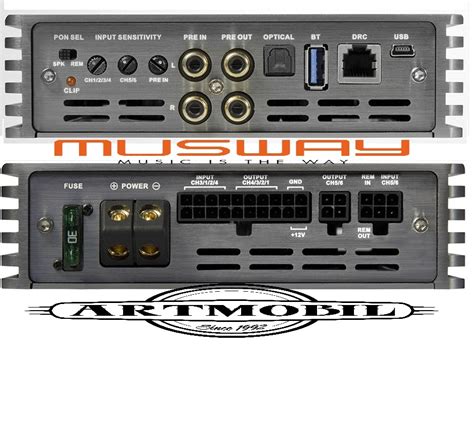 Musway M6v2 Amplificatore DSP AMPLIFICATORE 6 CANALI Art Mobil