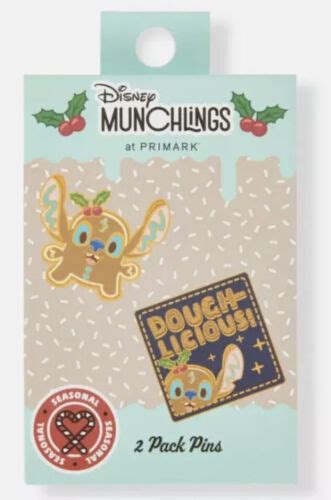 Disney Munchlings X Primark Seasonal Series Pins 2 Pack Gingerbread