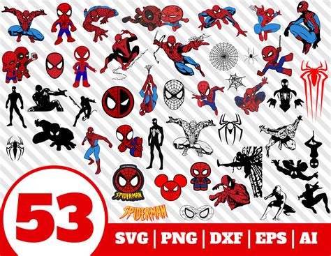 Spiderman Layered Svg