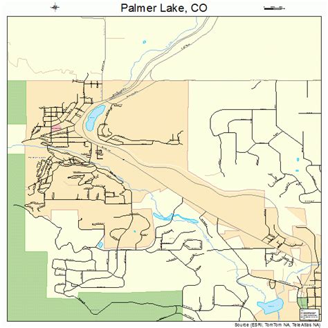 Palmer Lake Colorado Street Map 0857025