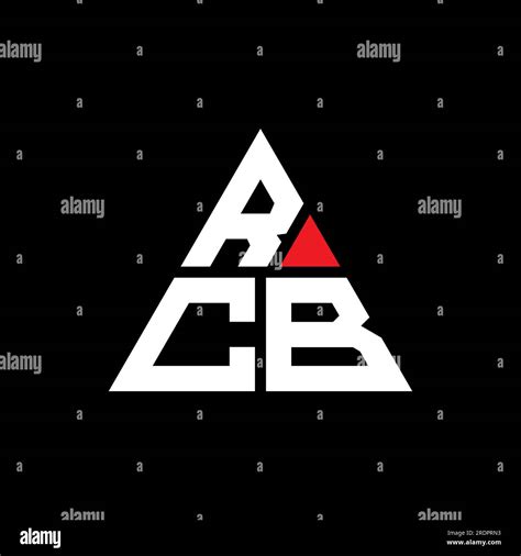 Rcb Triangle Letter Logo Design With Triangle Shape Rcb Triangle Logo