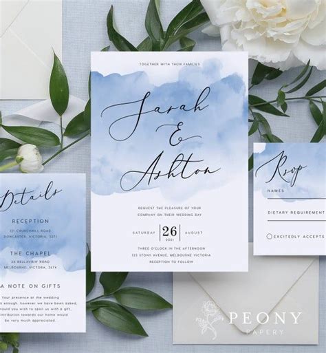 Paper Paper Party Supplies Watercolor Dusty Rose Eucalyptus Wedding