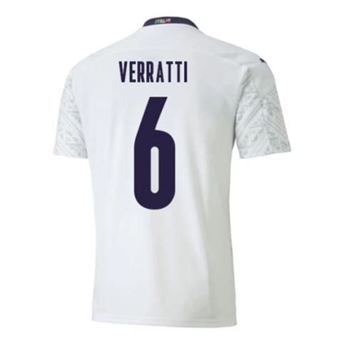 Camisetas de fútbol Italia Marco Verratti 6 2ª equipación 2021