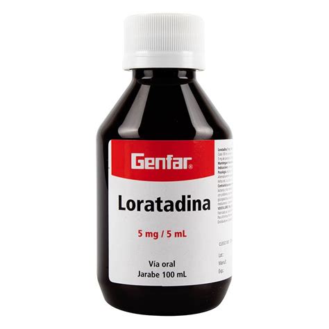 Loratadina Jarabe Frasco con 100 Ml Genfar Mis Droguerías