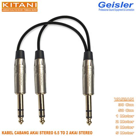 Jual Kabel Cabang Kabel Audio Akai Stereo To Akai Stereo Geisler